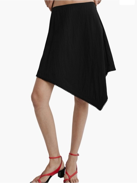 Mango Dresses & Skirts - Mango Black Asymmetrical Hem Skirt
